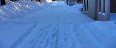 生活道路の除雪状態