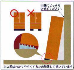 壁へ寄りかける