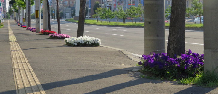 環状線の花壇